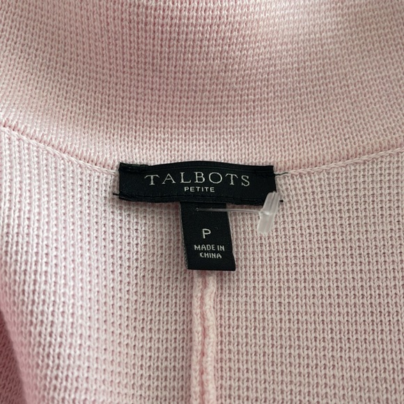 Talbots pink double faced knit sweater blazer jacket - Picture 4 of 8